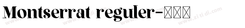 Montserrat reguler字体转换